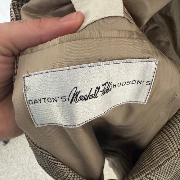 Vintage Marshall Fields Silk Wool Linen Sports Coat Blazer US Men's 44T - Picture 5 of 7